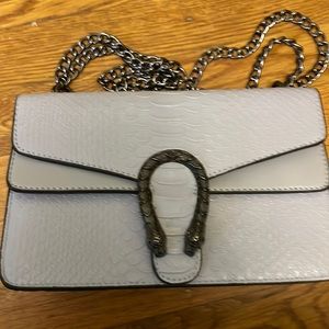 Fashion bag gorgeous light grey night out clubbing fun daytime cool